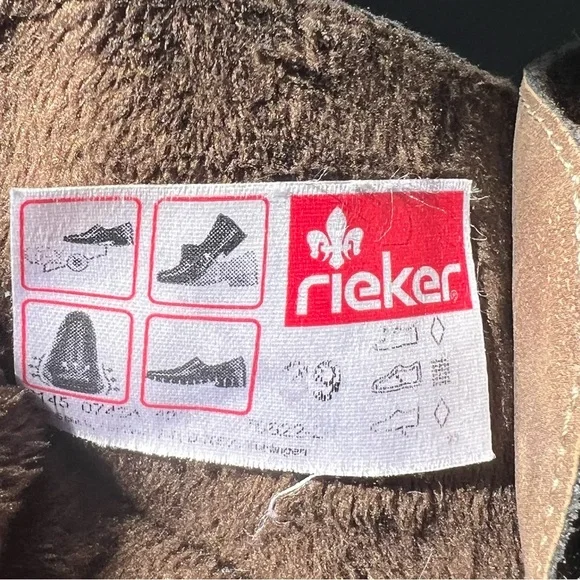 RIEKER BROWN TAN COMBAT BOOTS SIZE 39 NEW - Picture 9 of 11